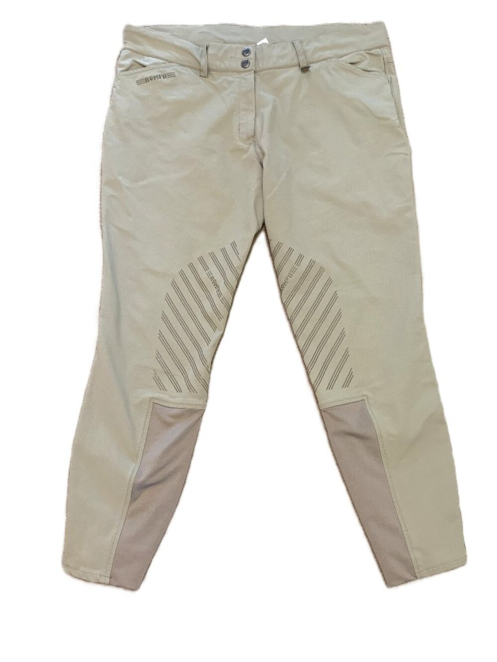 ROMFH Equestrian Breeches Reinforced Knee Beige Excellent Condition Men Size 34R
